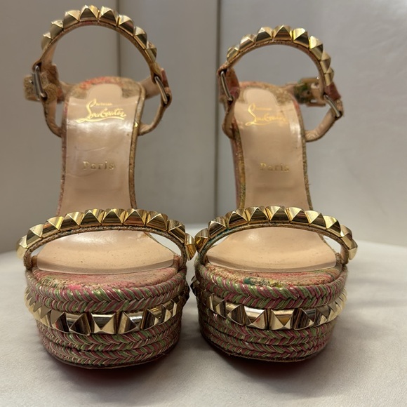 Christian Louboutin Studded Heel Sandal - Picture 5 of 8